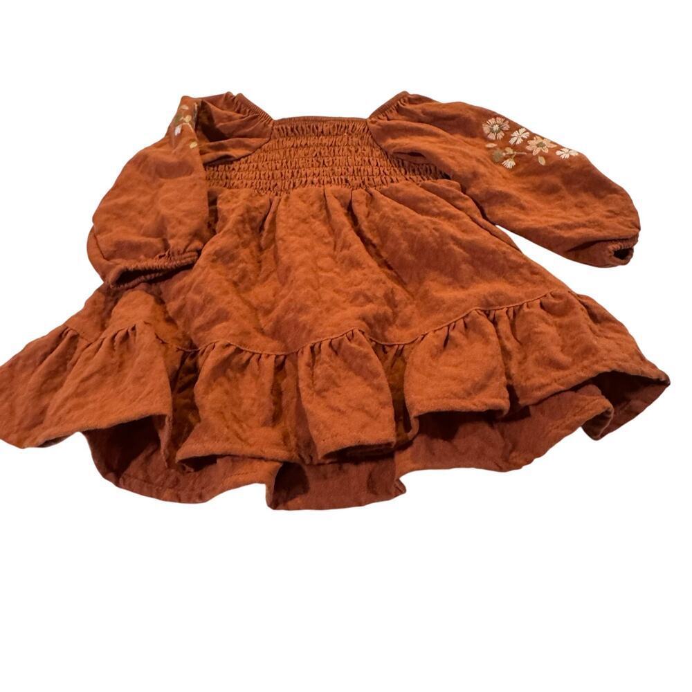 Little Co by Lauren Conrad Baby Girl 6M Copper Fall Dress - Picture 3 of 6